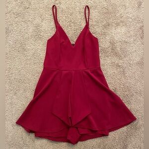 Privy Dark Red Romper